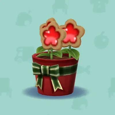 あかいクッキーフラワー（家具）の画像