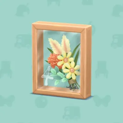 4しゅうねんのフラワーフレームの画像