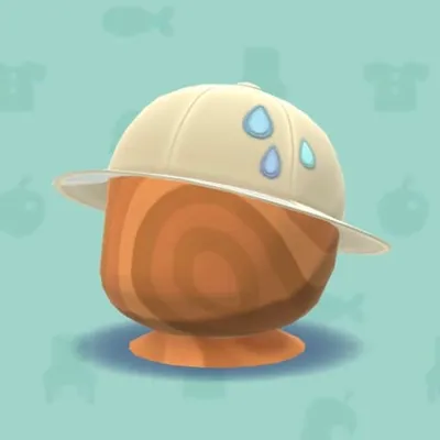 しずくワッペンつきレインハットの画像