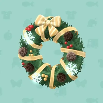 かべかけのおおきなリースの画像