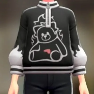 ポケモンプリントスウェット - キテルブラックの画像
