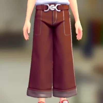 ワイドパンツセット - レッド レッドの画像