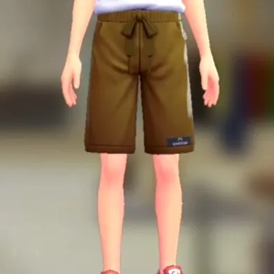 スウェットハーフパンツ - オーカーの画像