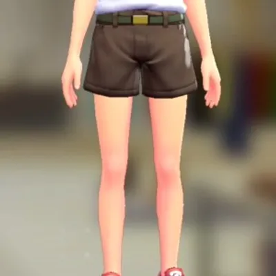 ショートパンツセット - ダークブラウン モスグリーンの画像
