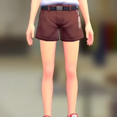 ショートパンツセット - ボルドー ネイビーの画像