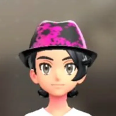 パターンソフトハット - スプラッシュピンクの画像