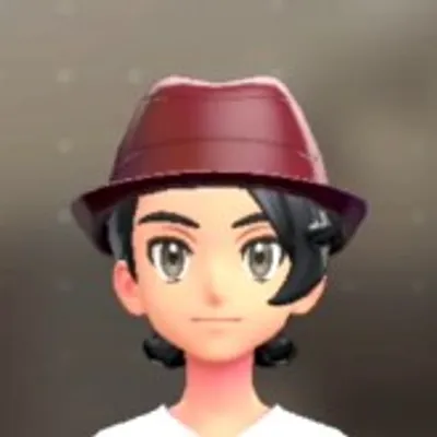 レザーソフトハット - ワインレッドの画像