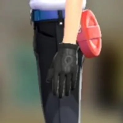 スボミーあみニットグローブ - ブラックの画像