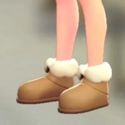 ムートンブーツ - キャメルの画像
