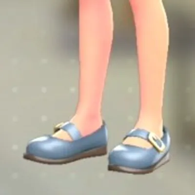 ストラップパンプス - フォグブルーの画像