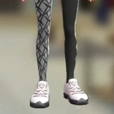 アシメデザインタイツ - クレベースブラックの画像