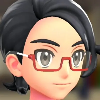 スクエアフレームグラス - レッドフレームの画像