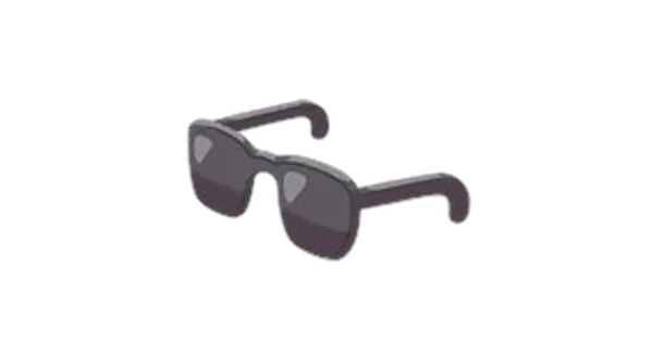 くろいメガネの画像